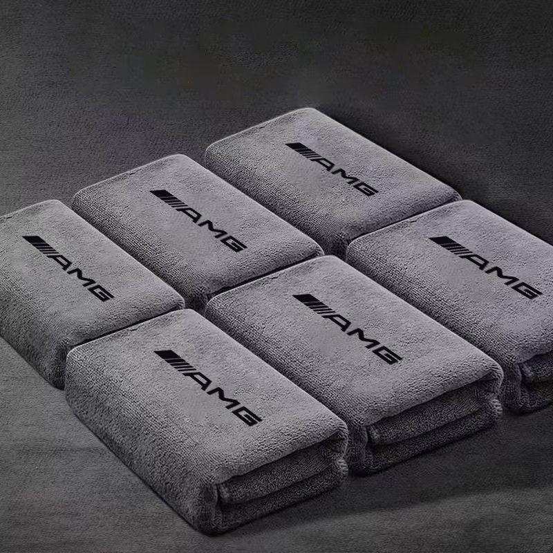 GMO3 Car Microfiber Cleaning Towel Car Drying Cloth Towel Auto Washing Tools For Mercedes Benz AMG W203 W206 W220 W205 W211 W212 W201