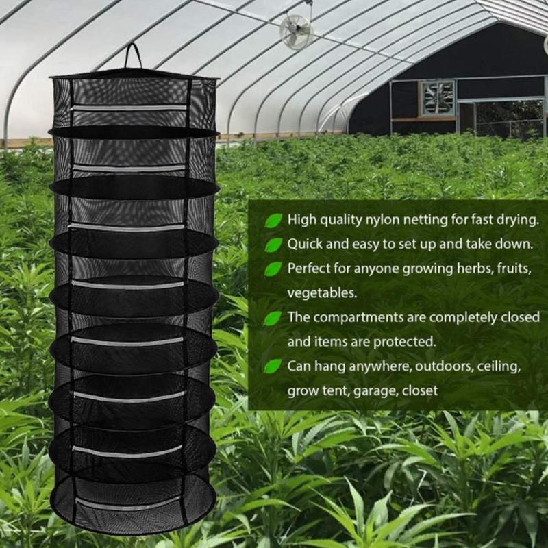 2/4/6/8 слоев многослойной сетки для сушки трав, подвесная корзина, складная сушилка, сетка для сушки трав, сетка, органайзер для цветочных бутонов и растений