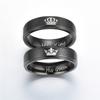 6 мм модное кольцо из нержавеющей стали Его Королева Ее Король Пара Серебро Черная Корона Пара Ювелирных Изделий Годовщина Подарки на День Святого Валентина