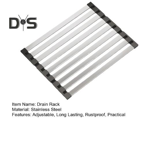 Выдвижная полка для слива, прочная, несущая, легко моется, складная столешница, полка для хранения посуды, органайзер для кухонной мойки