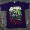 Редкий! Asking Alexandria Слизь Футболка Футболка Полный Размер Унисекс Переиздание Футболка Короткий Рукав Мужская Женская Летняя Футболка с Круглым Вырезом Хлопковая Футболка