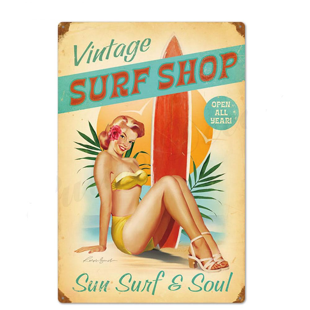 Оловянная вывеска в стиле пин-ап для девочек, металлическая винтажная сексуальная металлическая вывеска, настенный декор для бара, паба, клуба, человека, пещеры, ретро-вывески, покраска металла