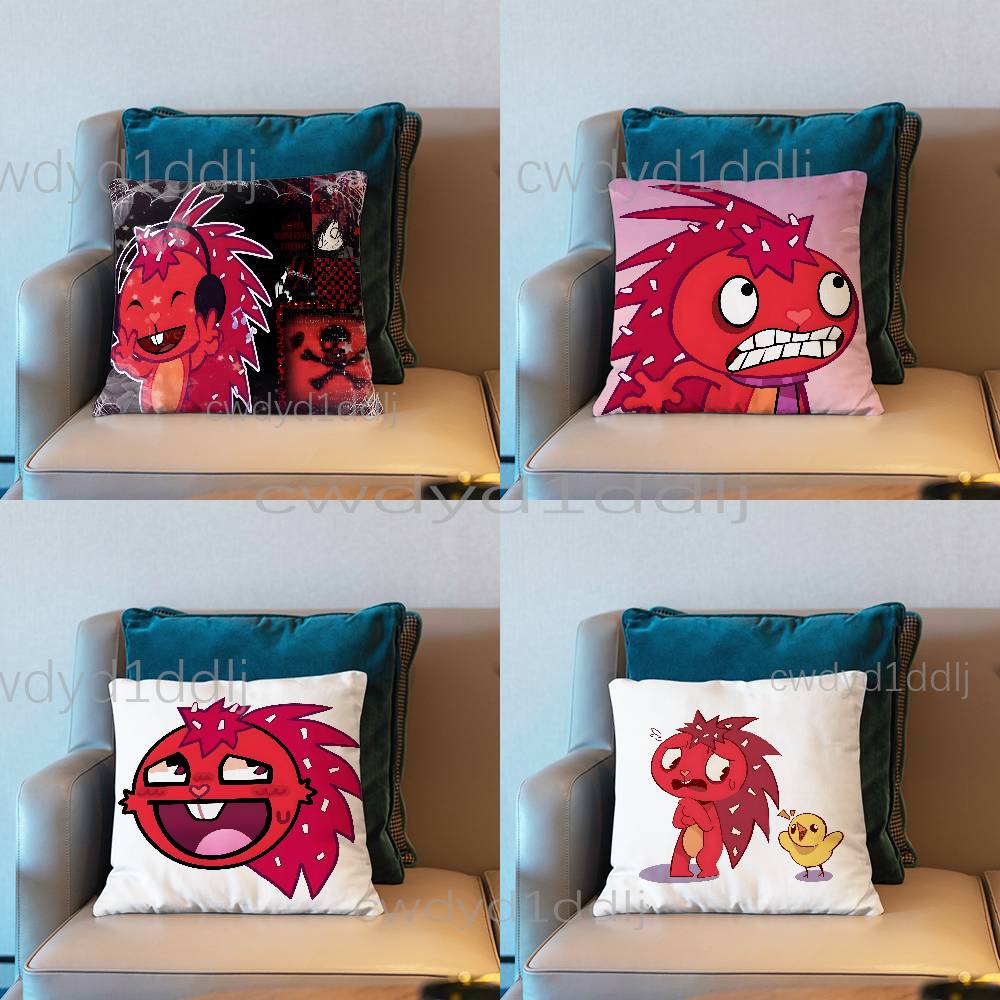 Пушистые наволочки HTF Happy Tree Friends Милые забавные наволочки для свадебной вечеринки домашнего декора Удобный чехол на подушку