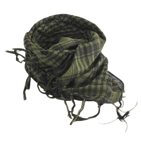 Unisex Scarf Cotton Shawl with Tassels Plaid Pattern Keffiyeh Scarf for Winter Work Street Wear