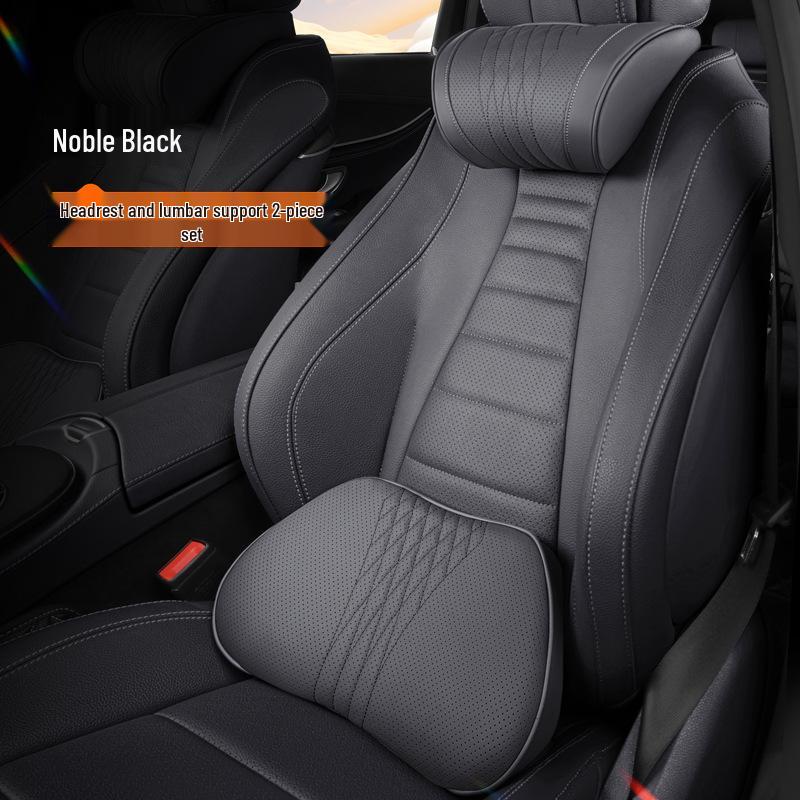 Jordani Premium Memory Foam Car Headrest & Lumbar Support Pillow