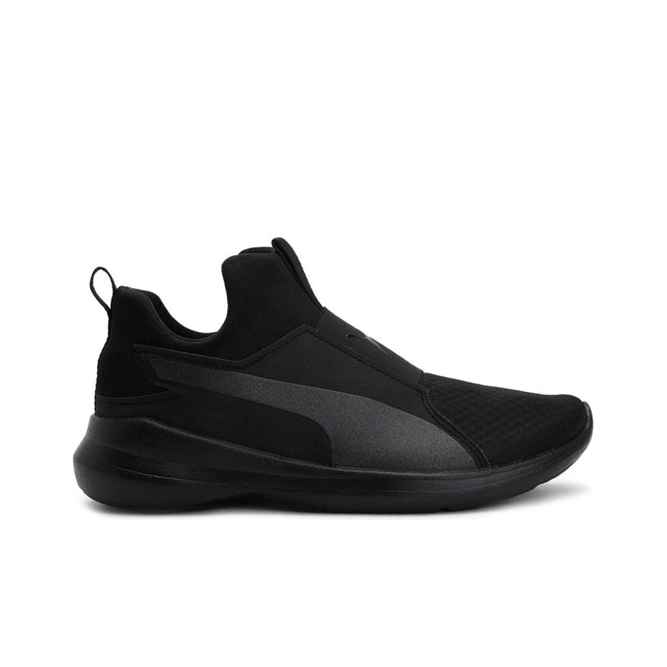 Puma Rebel Удобные Амортизирующие Износостойкие Низкие Кроссовки для Бега Женские Кроссовки Черный 364539-06