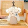 White Spring Cat Dog Dress Hollow Out Pet Skirt Chihuahua Puppy Skirt  Spring/summer