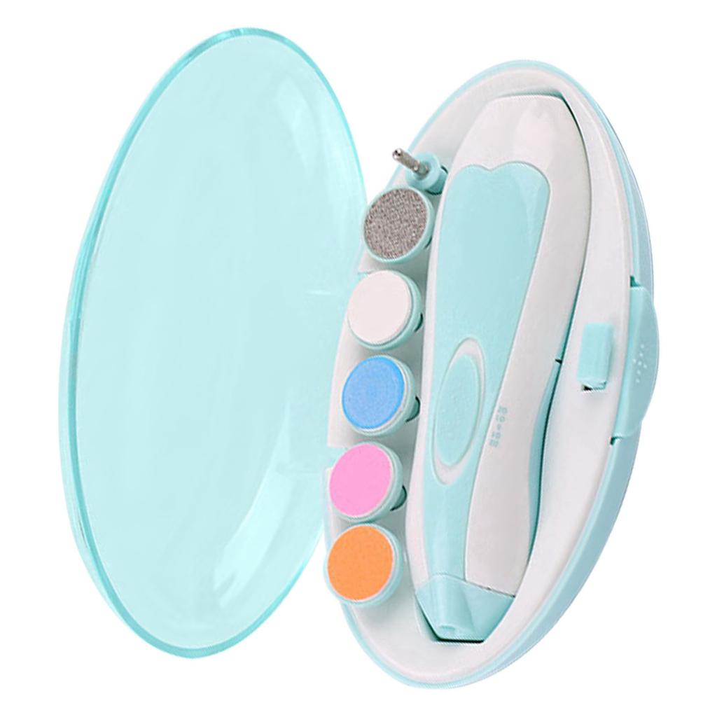 Baby Nail Trimmer Electric Nail Polishing Grooming Kit 6 Grinding Heads for Newborn Infant Toddler