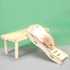 Wood Hamster Climbing Ladder Wave Shape Hamster Suspension Bridge  For Guinea Pig Chinchilla Ferret