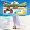 We Bare Bears Cartoon Print Beach Towel, Large Soft Quick Dry Towel for Beach Camping Swimming