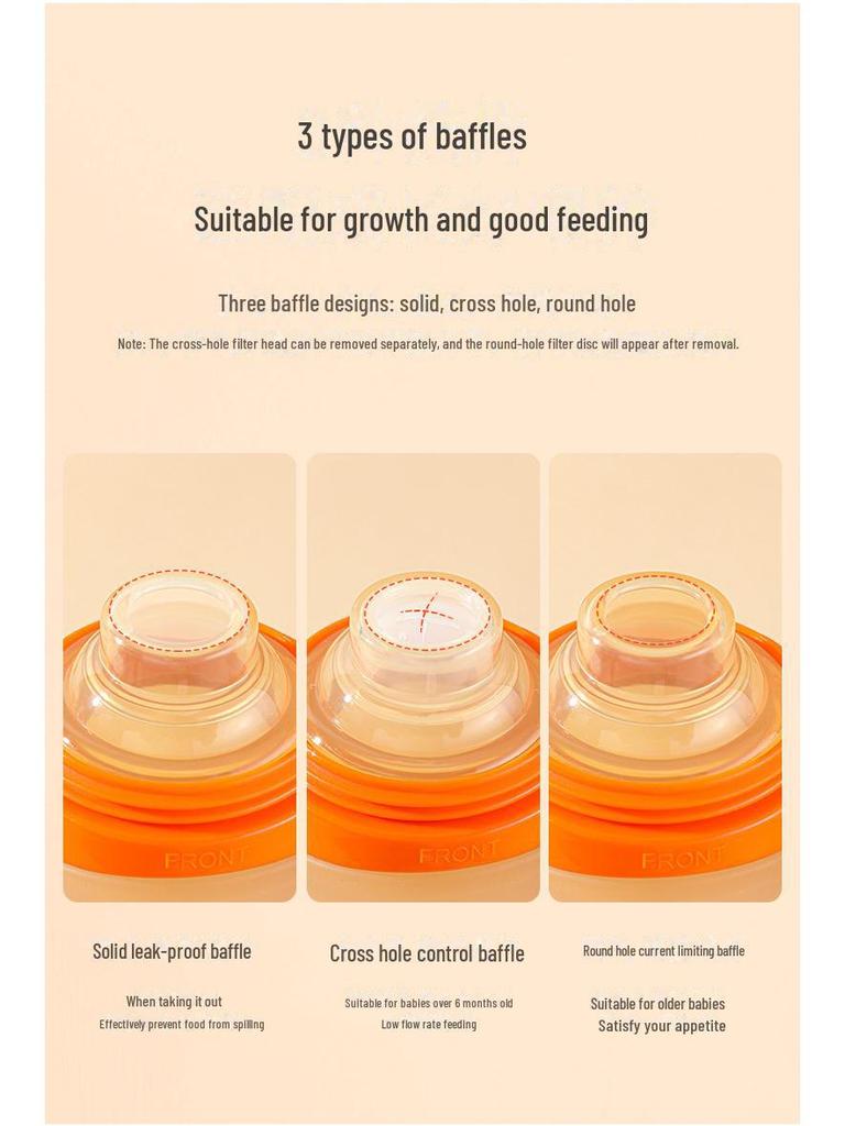 Силиконовая бутылочка для кормления Baby Squeeze с мягкой ложкой для рисовой каши