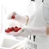 1 Pair Rubber Translucent Dishwashing Gloves Waterproof Kitchen Washing Clothes Washing Dish Plastic Cleaning Housework Gloves