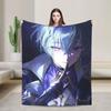 Плед-покрывало Lohen Anime Фланелевое Genshins Impacts Мягкое плед для путешествий в самолете Постельное покрывало