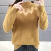 Sweater for Women Autumn Winter Thickened Pullover Warm Knitted Stretchy Long Sleeve Oversize Jumper Tops