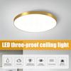 Modern LED Ceiling Light Lamp Simple Golden Round For Bedroom Corridor Garage Cloakroom Aisle Balcony Study Lighting Fixtures
