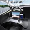Portable Car Steering Wheel Tray Table Laptop Desk Folding Car Laptop Food Steering Wheel Tray Auto Interior Accessories