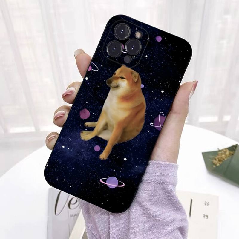 Чехол для телефона Doge Dog Cheems Meme для iPhone 13 Pro MAX 14 11 12 Mini X XS XR 6 7 8 Plus SE 2020, мягкий чехол из ТПУ