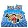 Anime One Pieces Bedding Set Luffy Duvet Cover 3D Printing Quilt Cover Pillowcase Suit Kids Gift
