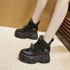 Платформенные кроссовки «папины кроссовки» женские 2025 осень и зима новые теплые высокие повседневные спортивные туфли маффин универсальные на скрытой платформе женские туфли