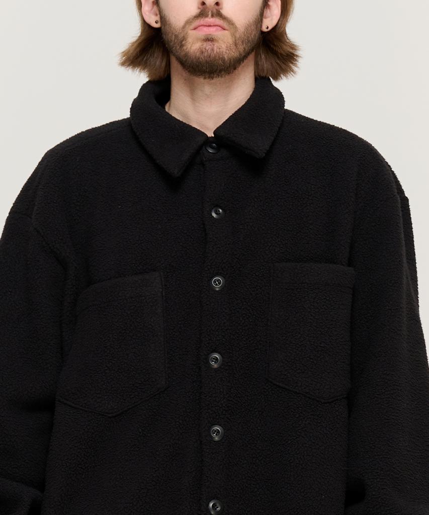 CARGOBROS Teddy Overfleece Shirt (Black)