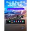 12-дюймовый автомобильный зеркальный видеорегистратор на базе Android/HD видеорегистратор с видеорегистратором для автомобиля / 4 + 32 ГБ