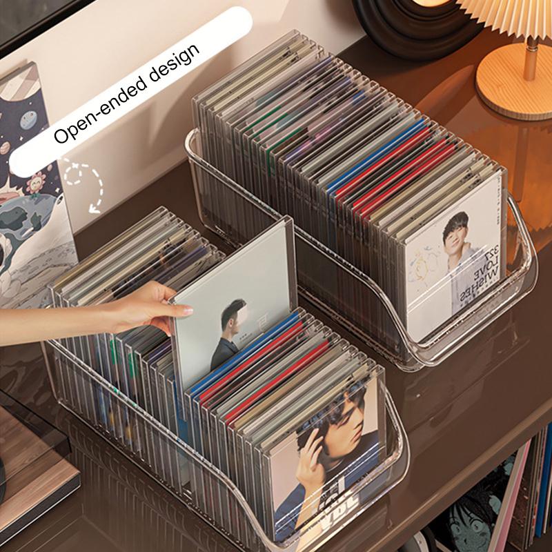 Стойка для CD-дисков, настольная черная виниловая пластинка, магнитная лента, стойка для хранения коллекций, коробка для хранения альбомов