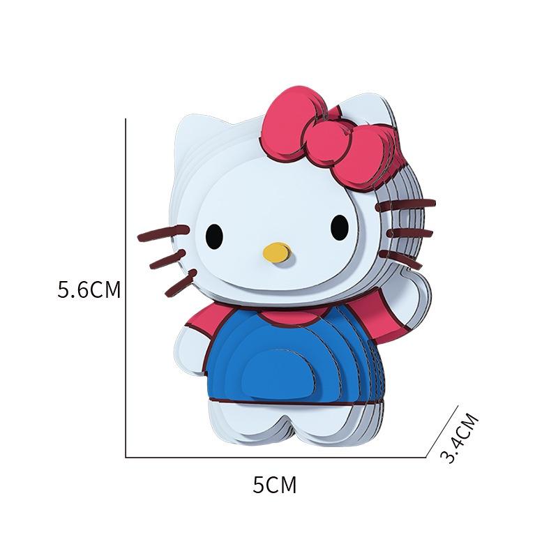 Милый мультяшный 3D бумажный пазл Sanrio для детей, оптовая продажа