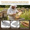 Stainless Steel Honey Scraper Tool Wooden Handle Uncapping Fork Scraper  Apiary Supplies