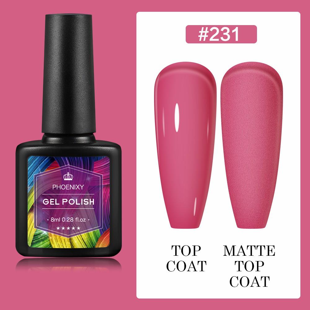 PHOENIXY 8 мл гель-лак для ногтей, полуперманентный гель, блестящий гель, отмачиваемый блестящий стартовый набор, маникюрный набор для маникюрного салона