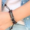 Цинк Цинковый сплав ПУ кожа Браслеты Мужские Антикварные Регулируемые Наручные браслеты Шарм Гитарные браслеты Браслеты Ювелирные изделия
