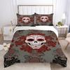 3D Skull Printing Duvet Cover Set Twin Size Microfiber Bedding Set Fashion High Ranking Cool Bedroom Decor