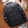 Men's Leather Jacket Winter New Middle-aged Velvet Thickened Fur All-in-one Leather Jacket Casual Large Size PU Jacket