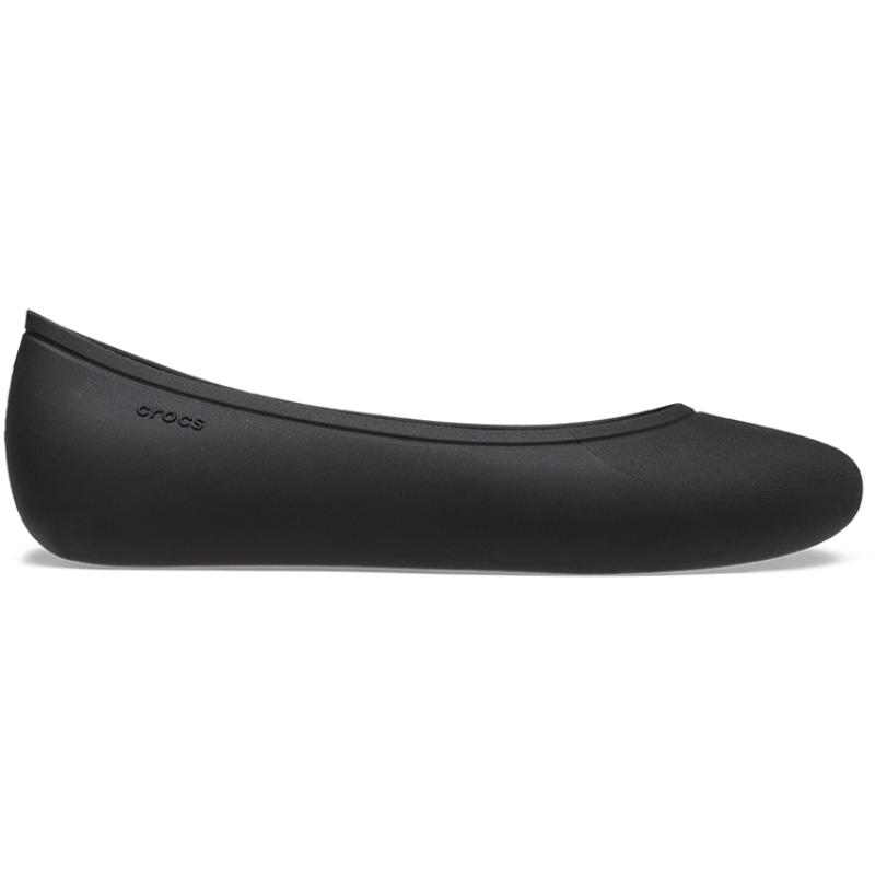 Crocs Бруклинские женские повседневные туфли на плоской подошве из полиуретана, женские, черные