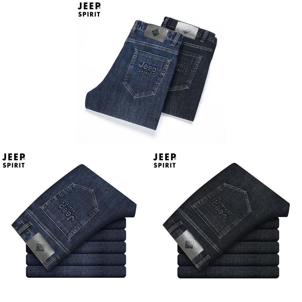 Jeep Spirit Mens Stretch Casual Pants For Business And Leisure In Spring Autumn