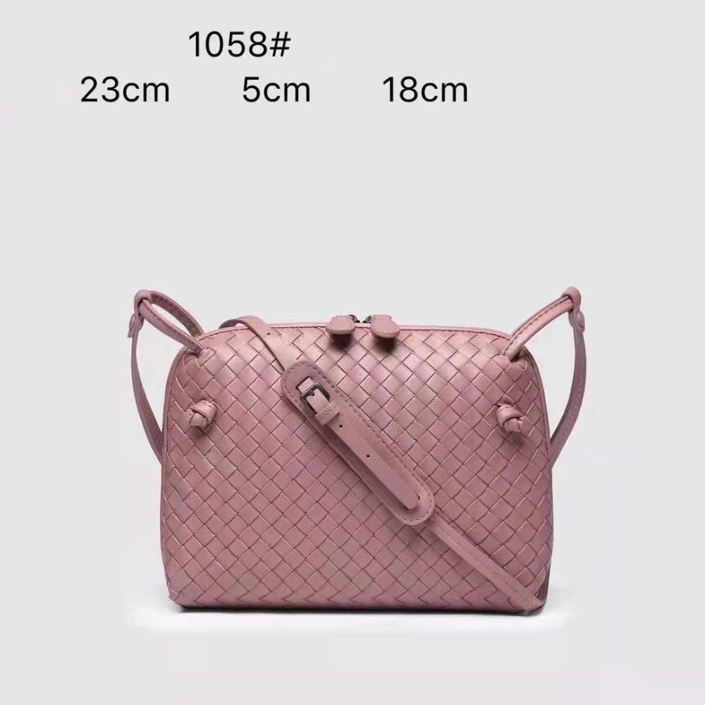 Горячая натуральная кожаная ручная плетеная сумка через плечо повседневная сумка через плечо модная и универсальная сумка-ракушка женская трендовая сумка