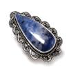 Natural Sodalite Gemstone Handmade 925 Sterling Silver Jewelry Ring Size 7 Z4k97