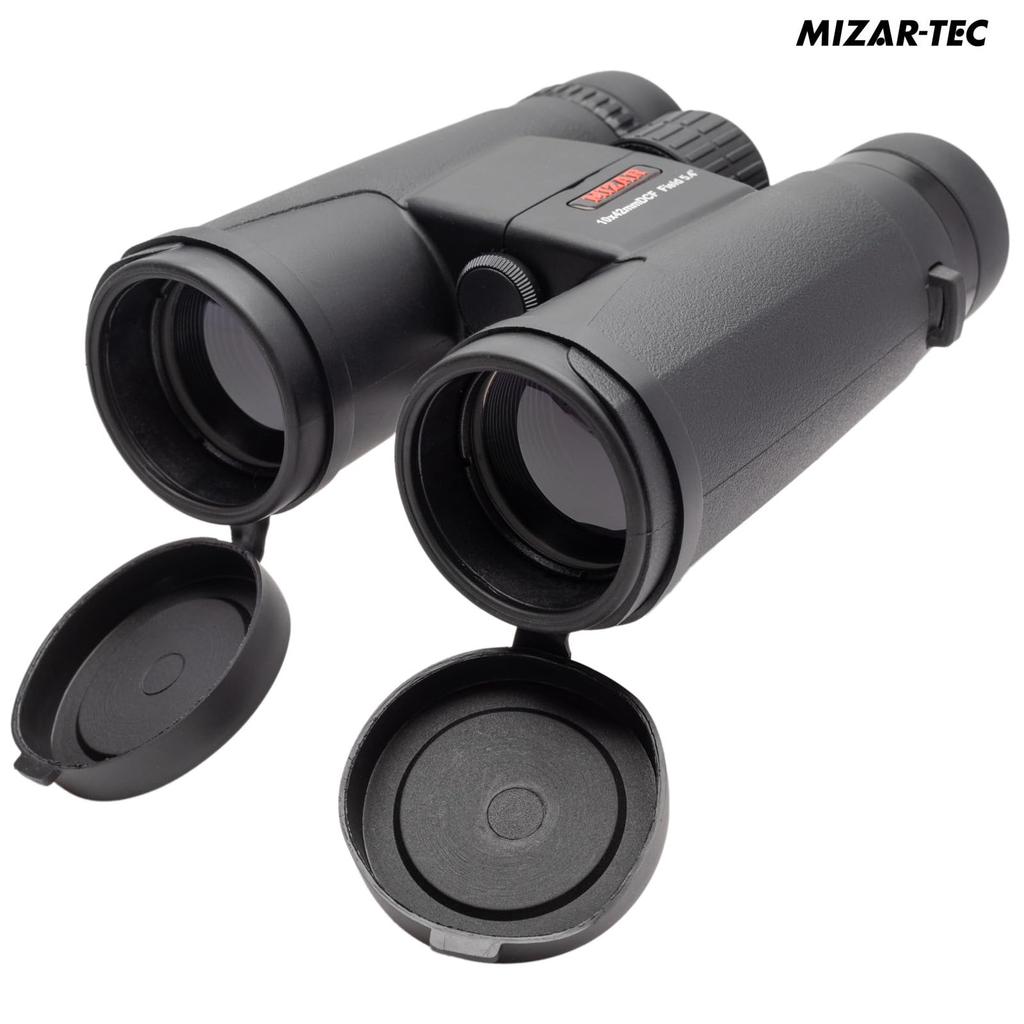 MIZAR-TEC Binoculars, 10x Magnification, Large Aperture, Bright, for Live Performances, Sports, Bird Watching, Black, Soft Case Included, BK-1042D
