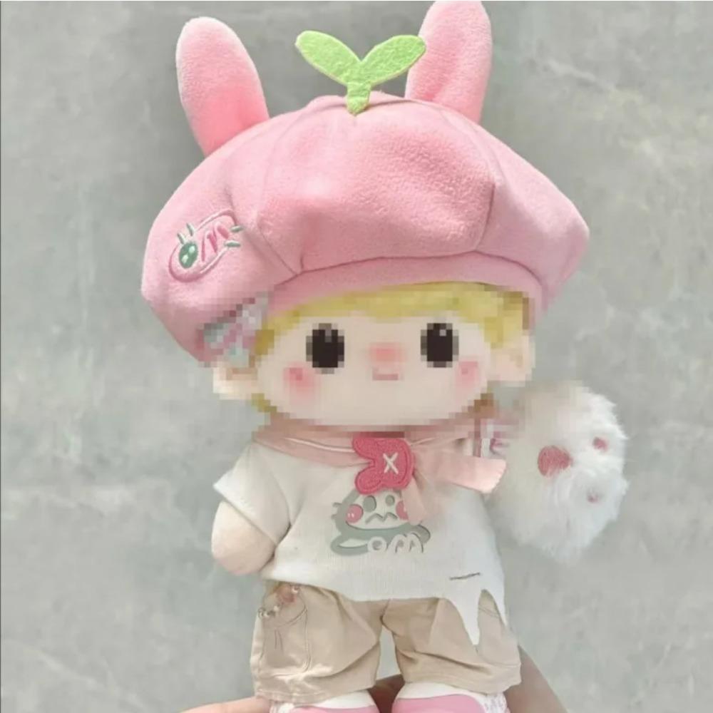 20cm Summer Peach and Cotton Doll Clothes Cosplay Set Plush Doll Dress Up Cute Campus Style Korean Style Rice
