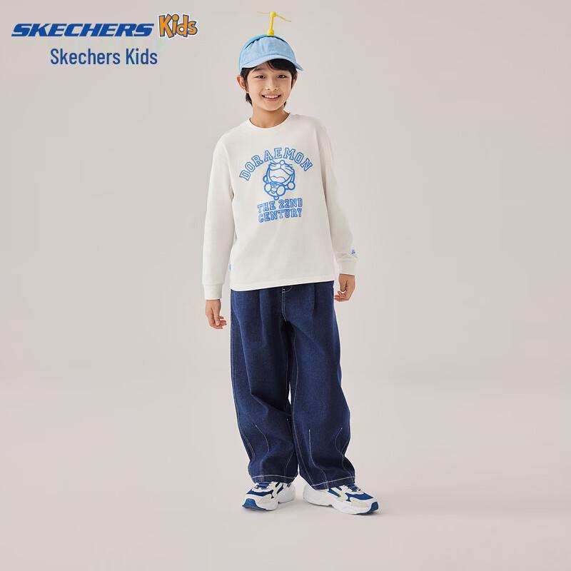 Skechers Doraemon Kids' Cotton Long-Sleeve T-Shirt