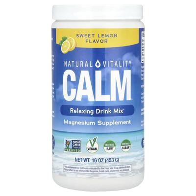 Calm®, Расслабляющая смесь для напитков, Сладкий лимон, 453 г(16 унций)