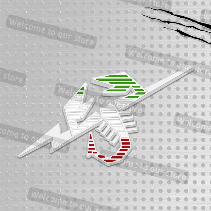 3D Metal Car Styling Scorpion Grille Emblem Decals Rear Trunk Body Badge For Abarth 500 Punto Bravo Tipo Panda Doblo 1100 124