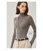 Women's Seamless Wool Turtleneck Knit Base Layer Shirt