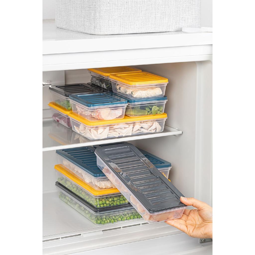 18 Piece Storage Container, Microwave Compatible Storage Container 2x2400ml 4x1200ml 4x1170ml 8x600ml Anthracite