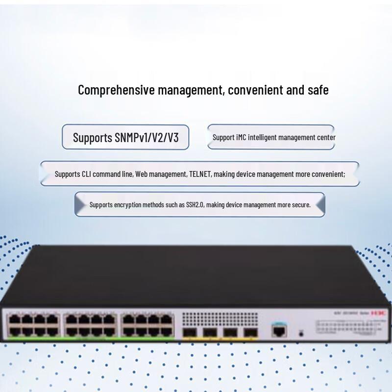 H3C S5130V2-28P-HPWR-LI 24-Port Gigabit POE+ Managed Enterprise Switch