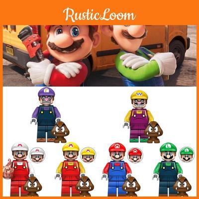 Kdl805 Супер Марио Луиджи Детский Пазл Игрушка Сборка Строительный Блок Набор Фигурок