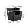 Coffee Knock Box Stainless Steel Espresso Non Slip Ground with Rubber Ring Beveled Bin