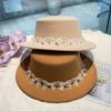 French retro lolita photo holiday flat top woolen hat women's autumn and winter flowers bow streamer wedding hat
