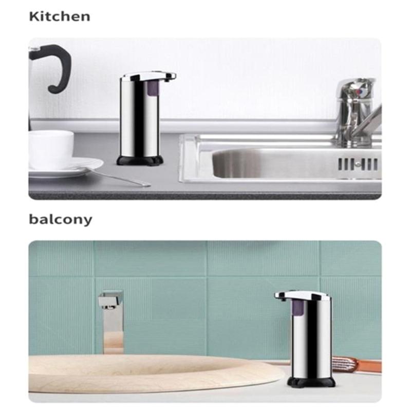 Автоматический дозатор мыла, дозатор пенного мыла для рук, бесконтактный дозатор мыла-пены, настольный дозатор мыла для ванной комнаты, 250 мл