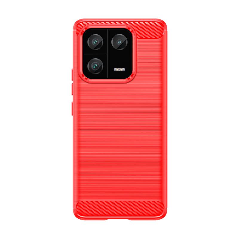 Чехол для Xiaomi 13 Pro Чехол-бампер для Xiaomi Mi 13 Pro Мягкий силиконовый углеродный волокно Защитный бампер для телефона Для Xiaomi 13 Pro