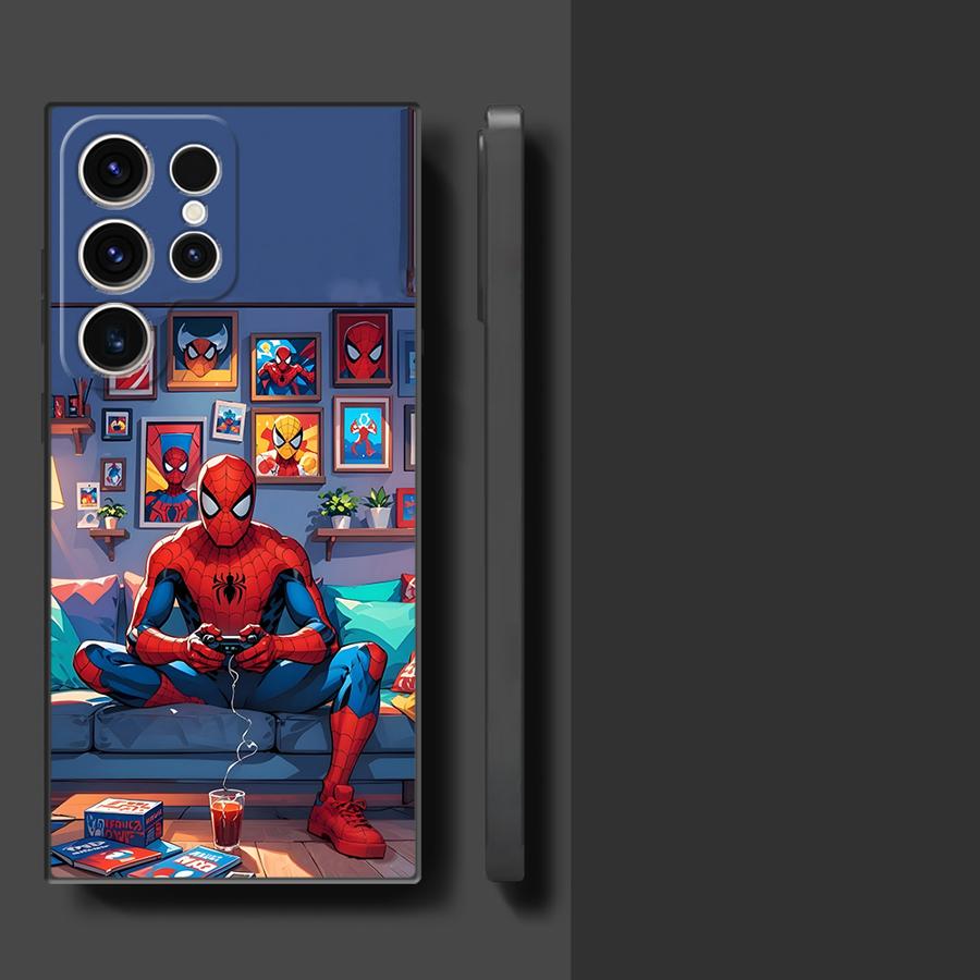 Чехол для телефона Funda для Samsung Galaxy S26 S10 S9 S25 Ultra S20 Note 20 Ultra 8 9 10 S23 S21 FE S24 Plus Marvel Человек-паук